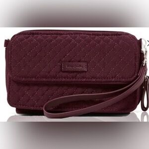 Vera Bradley All In One Crossbody Mulled Wine RFID Bag NWOT